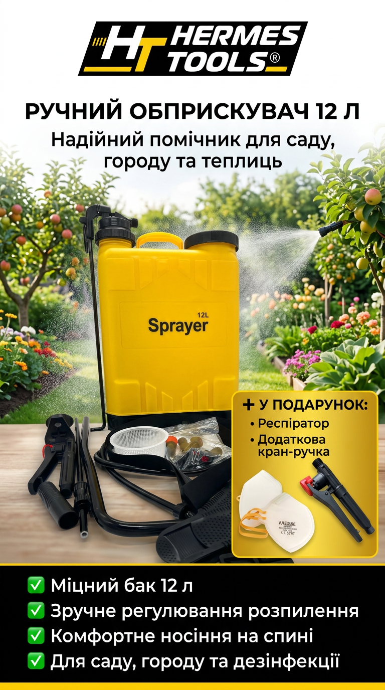 Обприскувач ранцевий ручний